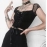 Vintage Tops Goth T-shirt Women Bodycon Bandage Lace Black T-shirts Gothic Streetwear Sexy Female Top Casual Mesh Tee