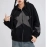 Women Y2k Zip Up Hoodies Star Print Long Sleeve Oversized Jackets Harajuku Hooded Sweatshirt Spring Fall Fairy Grunge Coat