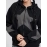 Women Y2k Zip Up Hoodies Star Print Long Sleeve Oversized Jackets Harajuku Hooded Sweatshirt Spring Fall Fairy Grunge Coat