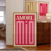 Inspired Music Amore Mio Music Lyrics Gig Indie Rock Gift Concert Wall Art Canvas Painting Posters For Living Room Home Decor
