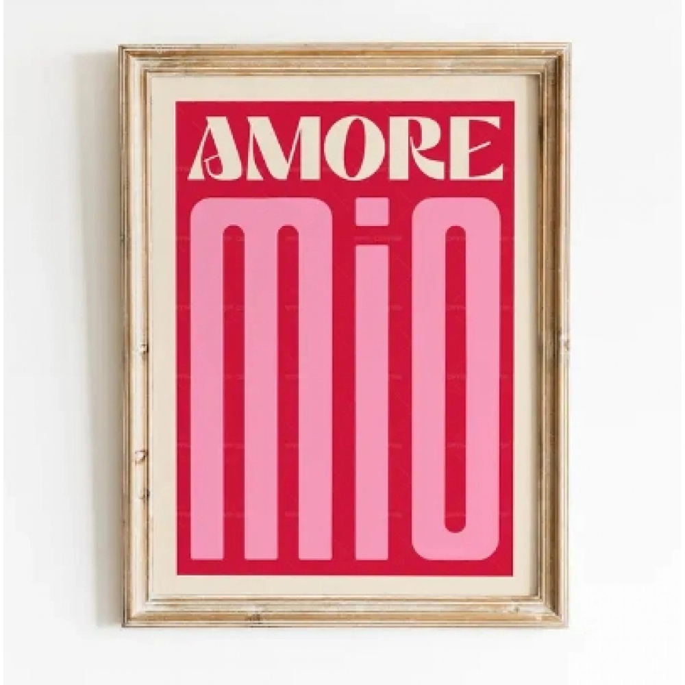 Inspired Music Amore Mio Music Lyrics Gig Indie Rock Gift Concert Wall Art Canvas Painting Posters For Living Room Home Decor