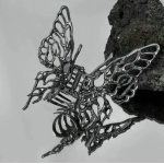 Butterfly Hair Clip Bright Silver Cross Geometric Hairpin Rose Flower Hair Claw Woman Girls Styling Barrette Headdress