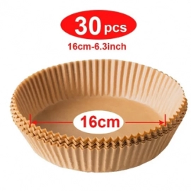 Air Fryer Disposable Paper Liner Oven Oil-proof Parchment Pad Kitchen Microwave Sheets Plate Air Fryer Fryer Baking Accessories