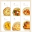 Air Fryer Disposable Paper Liner Oven Oil-proof Parchment Pad Kitchen Microwave Sheets Plate Air Fryer Fryer Baking Accessories