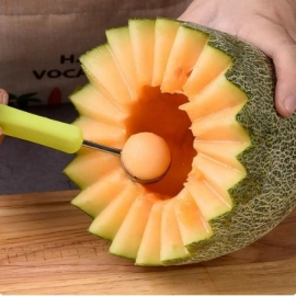 Watermelon Slicer Cutter Scoop Fruit Carving Knife Cutter Fruit Platter Fruit Dig Pulp Separator Kitchen Home Gadgets Tools